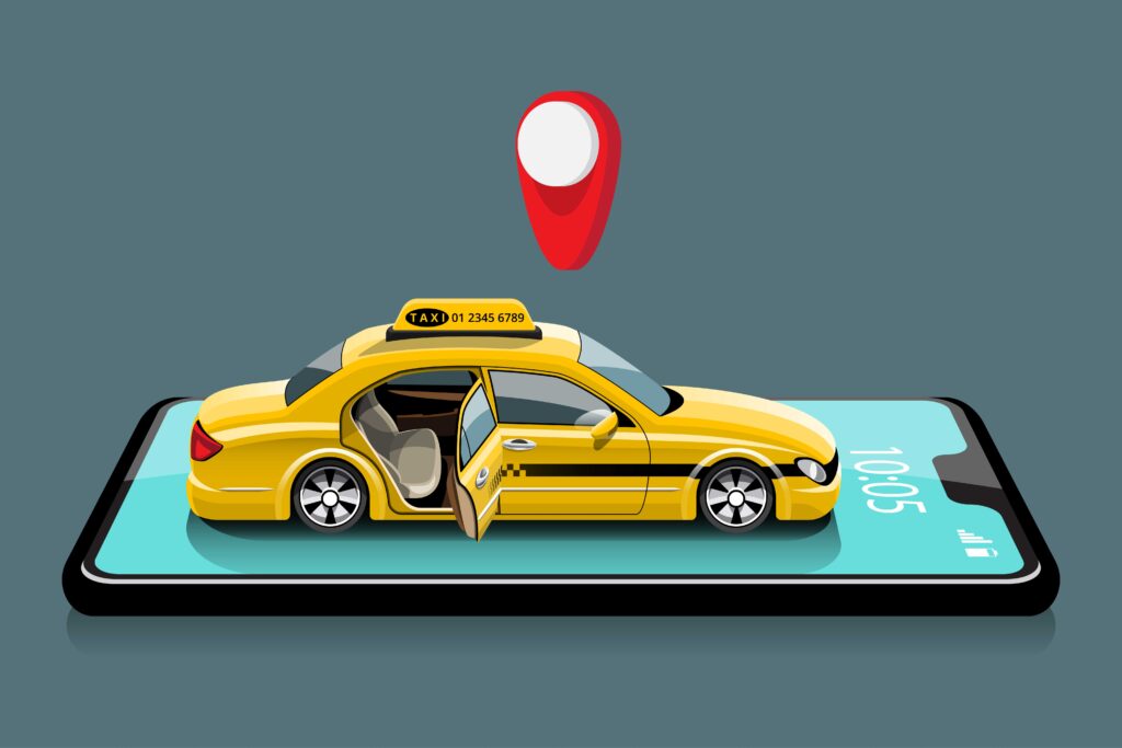 Сервис оказывающий подключение к такси водителей онлайн
